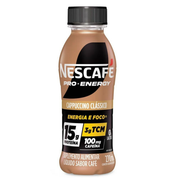 Nescafe Pro-Energy Capuccino Clássico 15g Proteína – 270ml