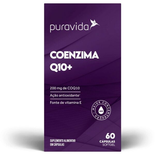Puravida Coenzima Q10+ 200mg – 60 Cápsulas