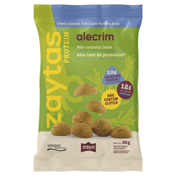 Zaytas Biscoito Salgado Sabor Alecrim Protein 35g