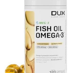 Dux Nutrition Lab Ômega 3 Premium | 660mg EPA + 440mg DHA – 120 Cápsulas (Embalagem Pode