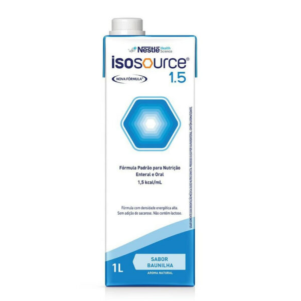 Nestle Nutrition Nutrição Enteral ISOSOURCE 1.5 Baunilha 1L