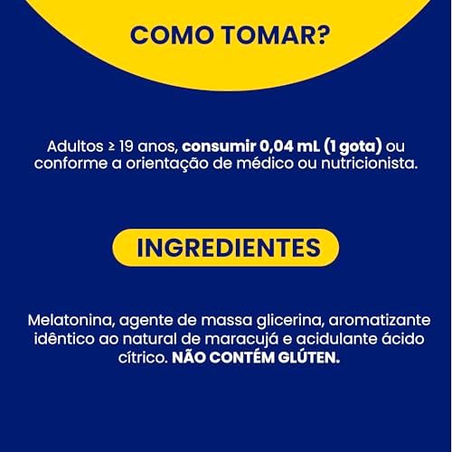 Biogens Night Calm Melatonina em gotas, 30 mL, (Maracujá)