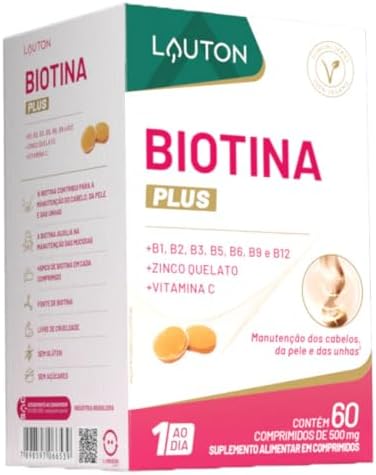 Lauton Biotina 45 Mcg 60 Capsulas 150% Idr Vegano Nutrition