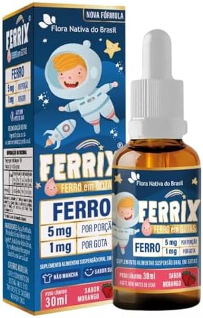 Flora Nativa FERRIX (Ferro infantil) 30ml - Sabor:Morango