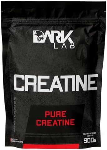 Dark Lab Creatina Pura 500g Monohidratada 100% de Pureza, Sem Sabor