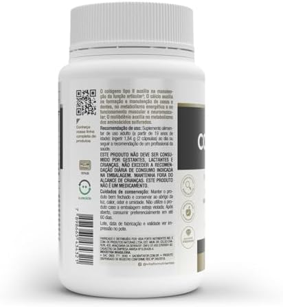 Vitafor Col?geno Tipo II 40 mg UC de 750 mg Colagentek com 60 c?psulas