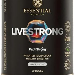 Essential Nutrition PeptiStrong Livestrong Neutro 276g – Suplemento Proteico em Pó com