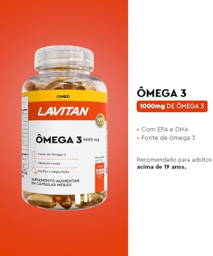 Lavitan ômega 3 1000 mg- 120 cápsulas