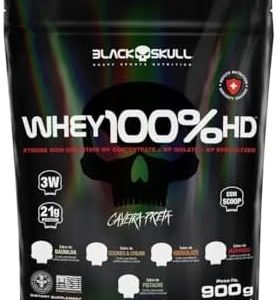 Black Skull Refil Whey 100% Hd Chocolate 900G