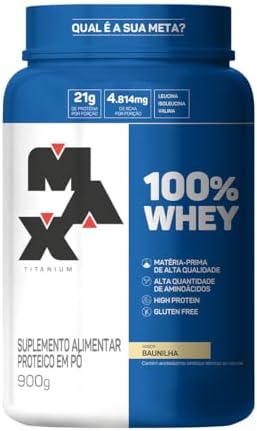 Max Titanium BR 100% Whey – 900G Baunilha