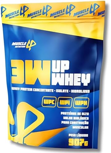 Whey Protein 3W 100% 24g De Proteína/Dose (30g) Baixo Carboidrato Sem Glúten – Muscle Up Nutrition (907G
