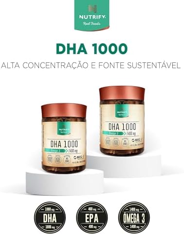 Nutrify – Ômega 3 DHA 1000mg – 120 Cápsulas