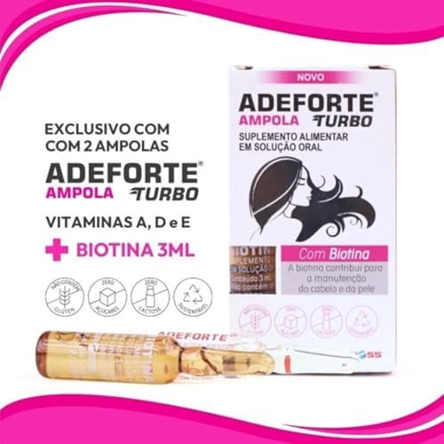 Adeforte Turbo Biotina Liquida Para Cabelos Fortes 100 g