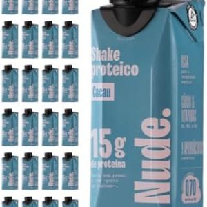 Nude Shake Proteico Cacau 250ml – Pack 24 Unidades