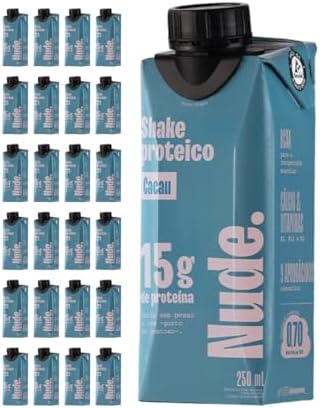 Nude Shake Proteico Cacau 250ml – Pack 24 Unidades