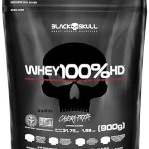 Black Skull Whey 100% Hd – 900G Refil Baunilha