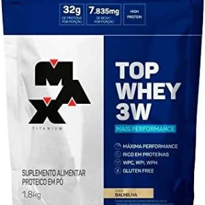 Max Titanium Top Whey 3W Refil (1,8kg) – Mais Performance – Baunilha