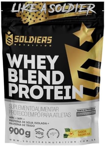 Soldiers Nutrition Whey Blend Protein Concentrado e Isolado – 900g – (900g, Baunilha)