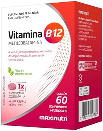 Maxinutri Vitamina B12 Comprimidos Mastig?veis (60 comp), 100 g