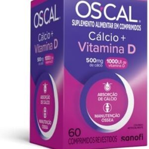 Os-Cal de Cálcio e vitamina D, D-1.000, 60 comprimidos