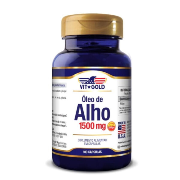 VIT GOLD Óleo de Alho 1500mg 100 Cápsulas