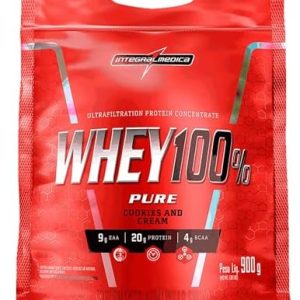 Integralmédica – Whey Protein Concentrado Cookies and Cream 100% Pure – 21g de Proteína por Scoop