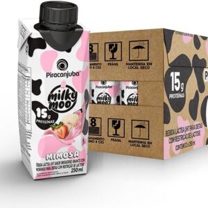 Piracanjuba Bebida Láctea Milky Moo 15g Mimosa 250ml – 12 unidades