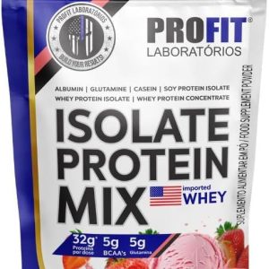 e. Isolate Protein Mix Profit 900g Morango