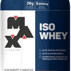 Max Titanium Iso Whey (900g) - Sabor Chocolate