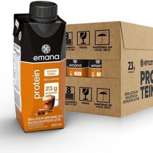 Emana Protein Bebida Proteica Sabor Caramel Coffee – 12 Unidades de 250ml