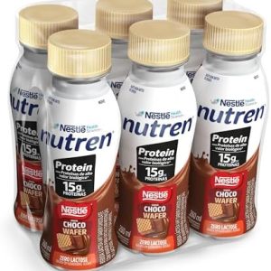 Bebida Láctea Nutren Protein 15g de proteínas Chocowafer 260ml - Pack com 6 unidades