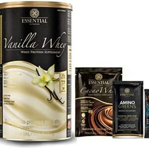 Essential Nutrition Vanilla Whey 30 Doses + 4 Amostras Sortidas