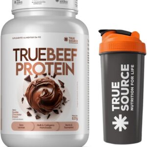 True Source Combo Beef Protein - Whey Protein da Carne - + Coqueteleira Oficial (837g