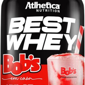 Athletica Nutrition Atlhetica Best Whey Bobs Milk Shake Morango, Proteína em Pó, 25g