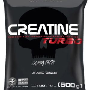 Black Skull Creatina Turbo Refil – 500g – Sem Sabor