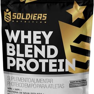 Soldiers Nutrition Whey Blend Protein Concentrado e Isolado - 900g - (900g, Morango)