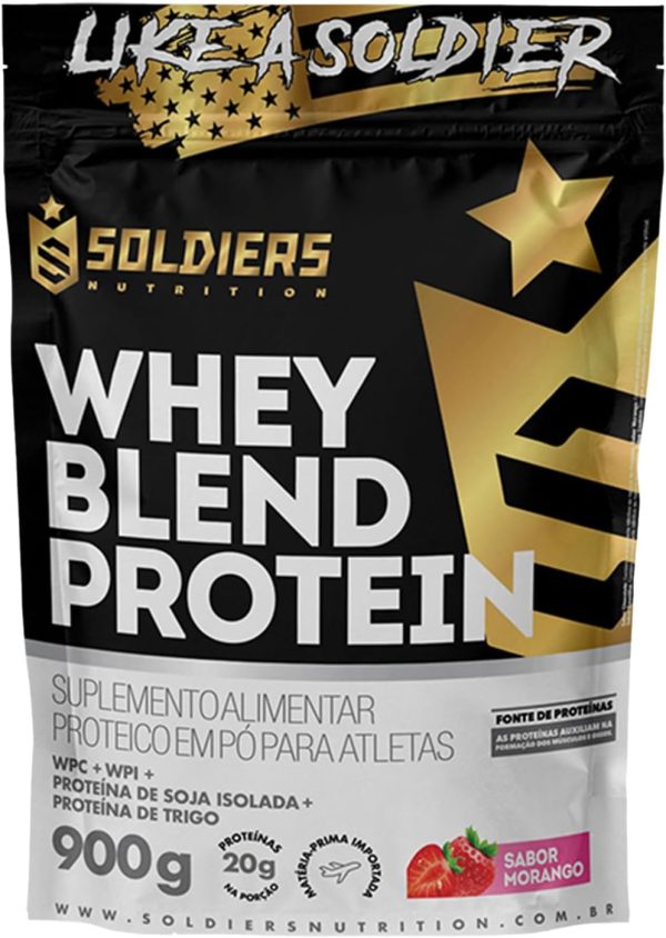 Soldiers Nutrition Whey Blend Protein Concentrado e Isolado – 900g – (900g, Chocolate)
