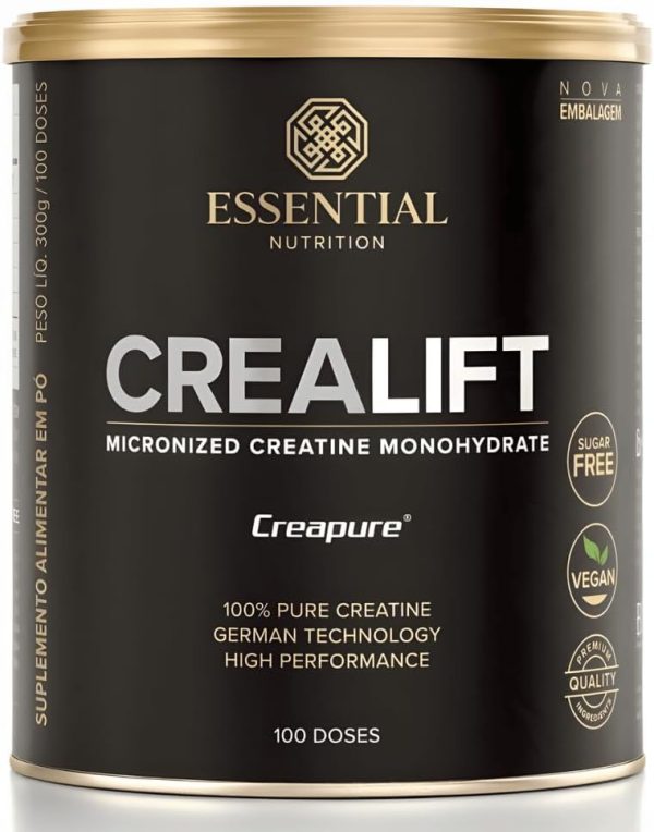 Essential Nutrition Crealift, Creatina Creapure Monohidratada Micronizada, 300g