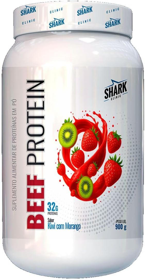 Shark Pro Suplementos WHEY BEFF PROTEIN – SABOR MORANGO/MARACUJA – 900G
