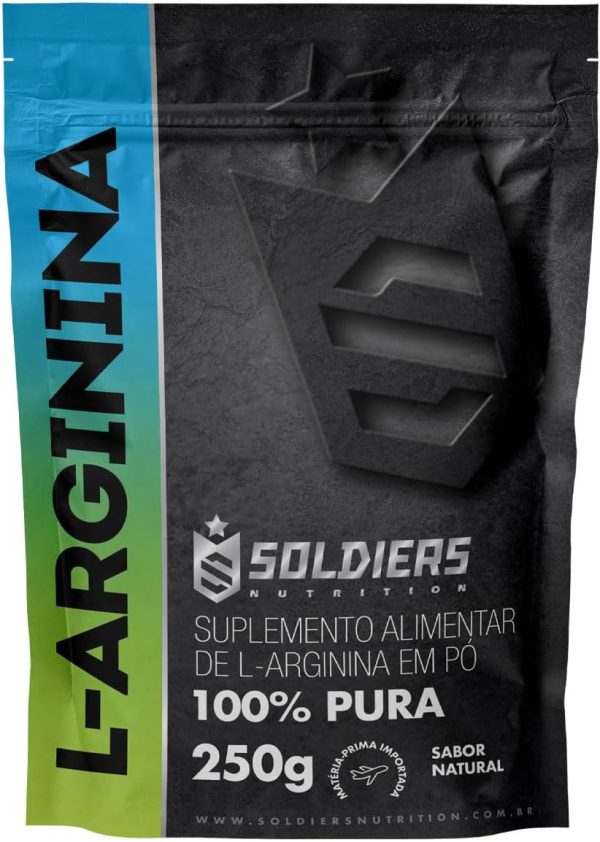 Soldiers Nutrition Arginina 250g – 100% Puro Importado