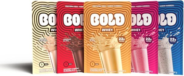 BOLD Snacks Whey Protein Sachê 30g Linha Completa 5 Sabores