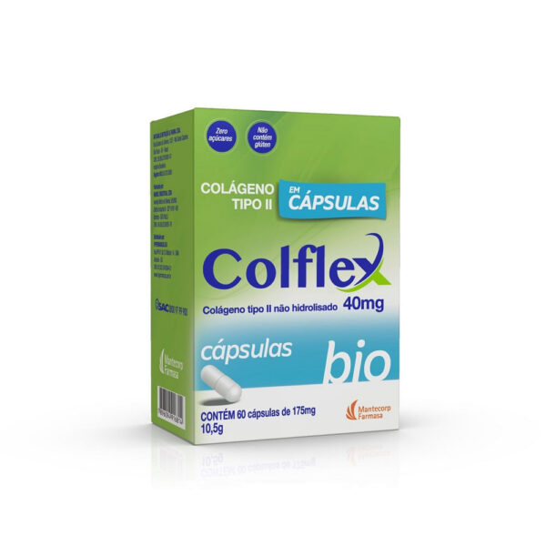 Mantecorp Colágeno Colflex Bio Tipo II Não Hidrolisado 60 Cápsulas