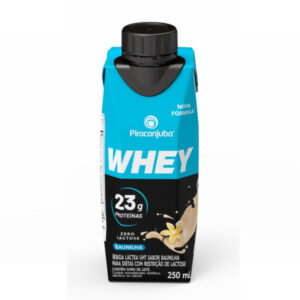 Piracanjuba Whey Zero Lactose Baunilha 23g - 250ml