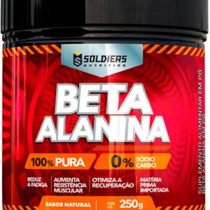 Soldiers Nutrition Beta Alanina 250g – 100% Puro Importado