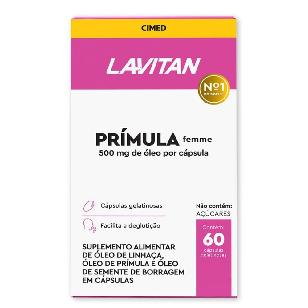 CIMED Lavitan Prímula Femme 60 Cápsulas Gelatinosas