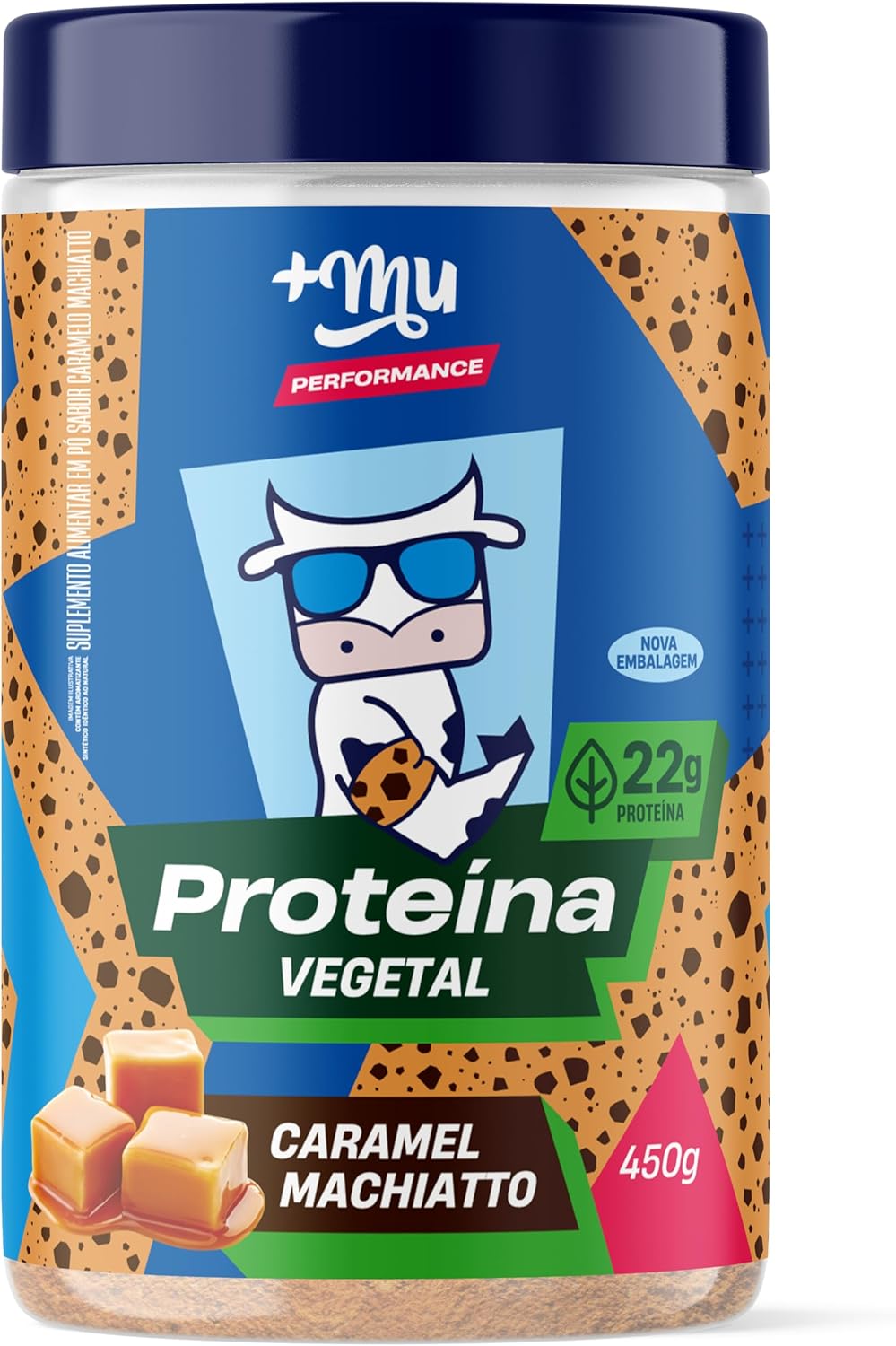 Mais Mu Performance Prote??na Vegetal Caramel Macchiato 450g