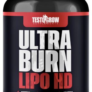 TestoGrow Termogênico Ultra Burn Lipo HD – Morosil Original + Cafeína, Cromo e Vitaminas para
