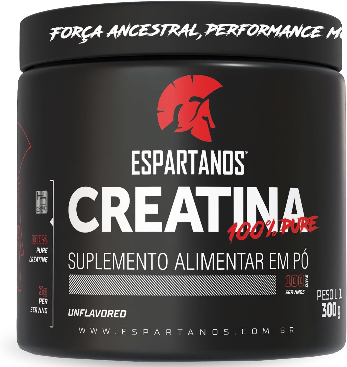 Espartanos Creatina Monohidratada 100% Pura 300g