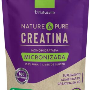 NatusVita Creatina Pura 500g Monohidratada Micronizada a 180 mícrons