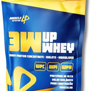 Muscle Up Nutrition Whey Protein 3W 100% 24g De Proteína/Dose (30g) Baixo Carboidrato Sem Glúten